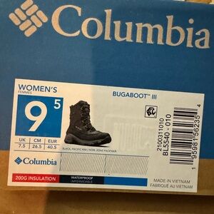Columbia Women's Bugaboot III Black Winter Boots